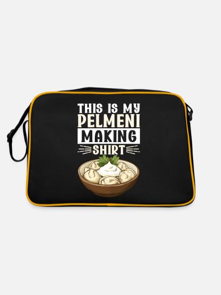 Pelmeni Cuisine russe - Sac Retro - noir/or - Dos