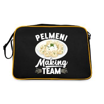 Pelmeni Russian Cuisine - Retro Bag - black/gold - Back