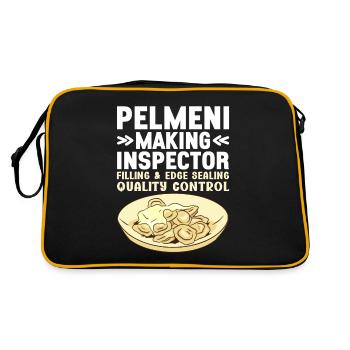 Pelmeni Russian Cuisine - Retro Bag - black/gold - Back