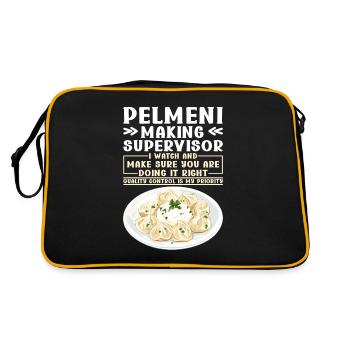 Pelmeni Russian Cuisine - Retro Bag - black/gold - Back