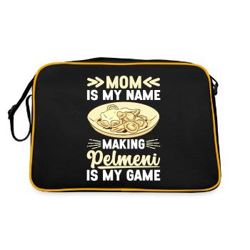 Pelmeni Russian Cuisine - Retro Bag - black/gold - Back