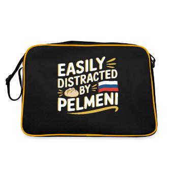 Pelmeni Russian Cuisine - Retro Bag - black/gold - Back