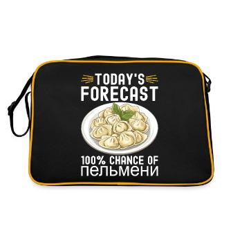 Pelmeni Russian Cuisine - Retro Bag - black/gold - Back