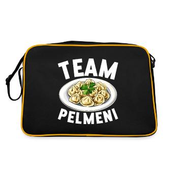 Pelmeni Russian Cuisine - Retro Bag - black/gold - Back