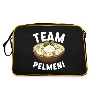 Pelmeni Russian Cuisine - Retro Bag - black/gold - Back