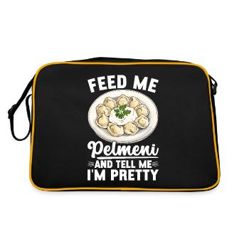 Pelmeni Russian Cuisine - Retro Bag - black/gold - Back
