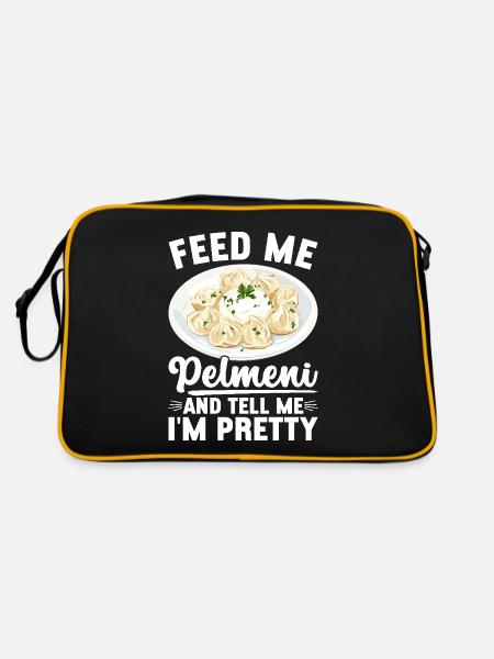 Pelmeni Cuisine russe - Sac Retro - noir/or - Dos