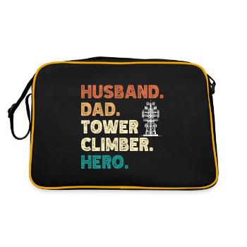 Industrial Climbers Tower Climbers Industrial Climbing - Retro Bag - black/gold - Back