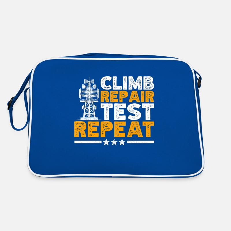 Industriekletterer Tower Climber Industrieklettern Retro Tasche