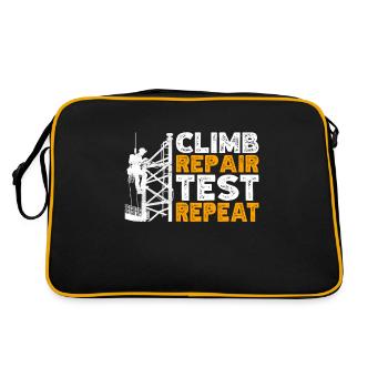 Industrial Climbers Tower Climbers Industrial Climbing - Retro Bag - black/gold - Back