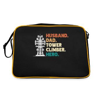 Industrial Climbers Tower Climbers Industrial Climbing - Retro Bag - black/gold - Back