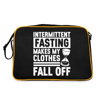 Jeûne intermittent Jeûne intermittent - Sac Retro - noir/or - Dos