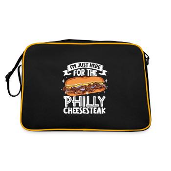 Only here for the Philly cheesesteak - Retro Bag - black/gold - Back