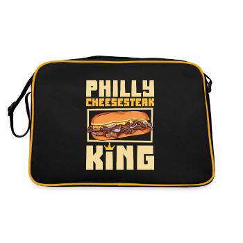 Philly Cheesesteak King - Retro Bag - black/gold - Back