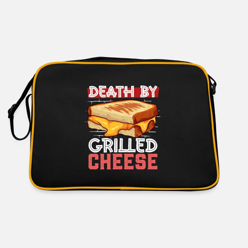 Death by Grilled Cheese Sandwich Retro Bag
