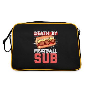 Death by Meatball Sub - Retro Bag - black/gold - Back