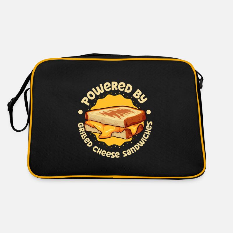 Powered by Grilled Cheese Sandwich Retro Bag