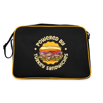 Propulsé par Turkey Sandwich - Sac Retro - noir/or - Dos