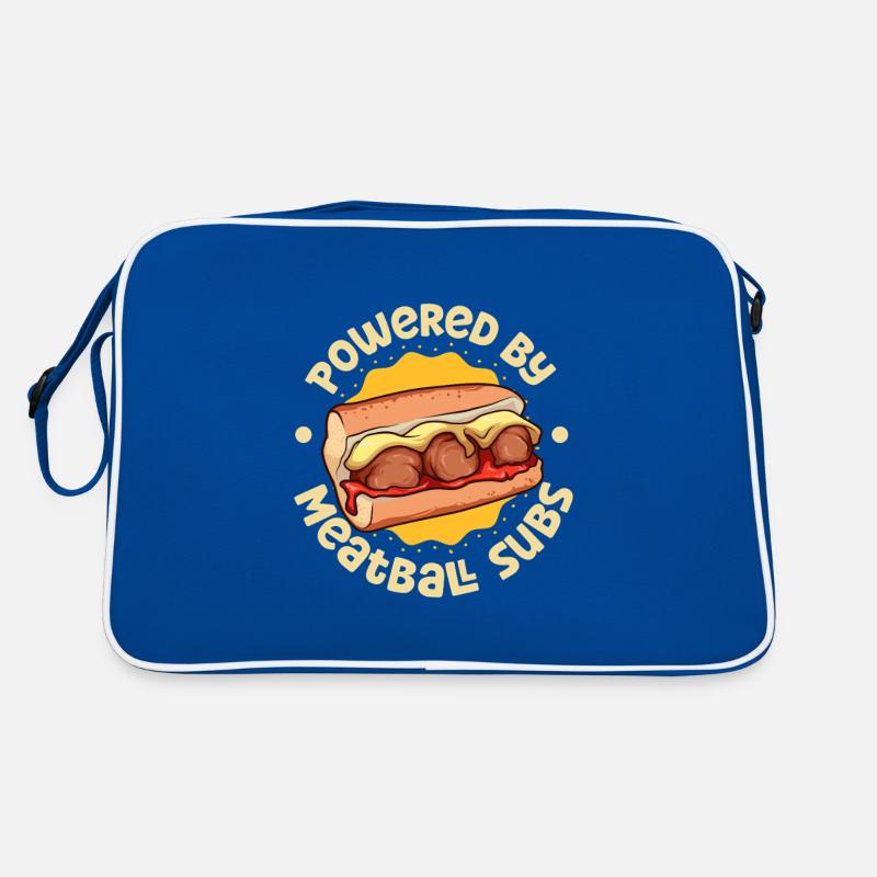 Powered by Meatball Sub Retro Tasche