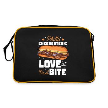 Love at First Bite - Philly Cheesesteak - Retro Bag - black/gold - Back