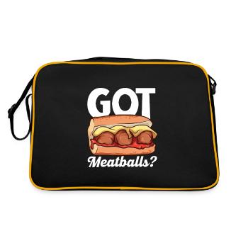 Do you have meatballs? - Meatball Sub - Retro Bag - black/gold - Back