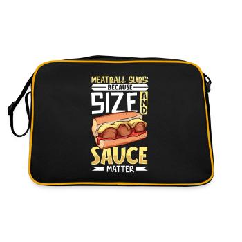 Sauce and Size - Meatball Sub - Retro Bag - black/gold - Back