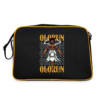 Dieu Yoruba - Olorun - Sac Retro - noir/or - Dos