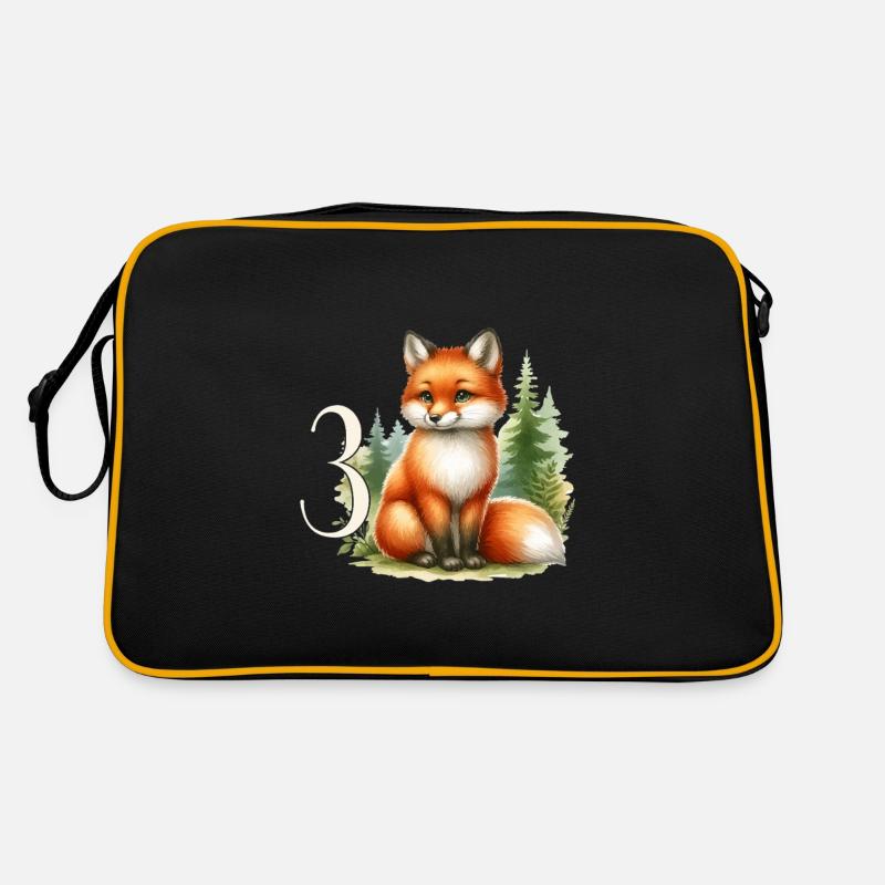 With Fox - Children's Birthday 3 Years Retro Bag