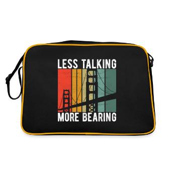 Bridge Engineer Bridge Construction - Retro Bag - black/gold - Back