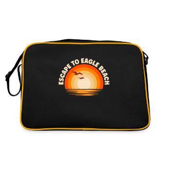 Je fuis vers Eagle Beach - Sac Retro - noir/or - Dos