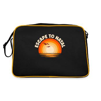 Je fuis vers le Natal - Sac Retro - noir/or - Dos