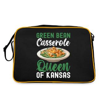 Casserole de haricots verts - Sac Retro - noir/or - Dos