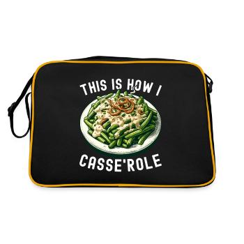 Casserole de haricots verts - Sac Retro - noir/or - Dos