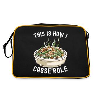 Casserole de haricots verts - Sac Retro - noir/or - Dos