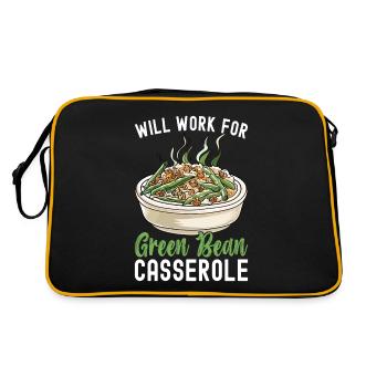 Casserole de haricots verts - Sac Retro - noir/or - Dos