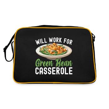 Casserole de haricots verts - Sac Retro - noir/or - Dos