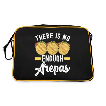 Venezolanische Arepas - Retro Tasche - Schwarz/Gold - Hinten