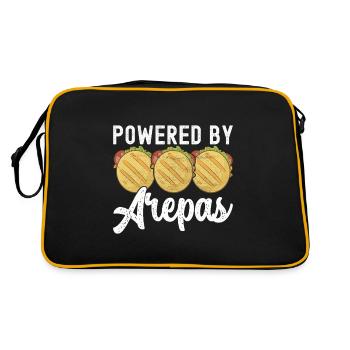 Venezolanische Arepas - Retro Tasche - Schwarz/Gold - Hinten
