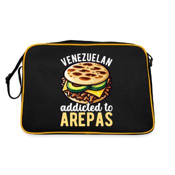 Venezolanische Arepas - Retro Tasche - Schwarz/Gold - Hinten