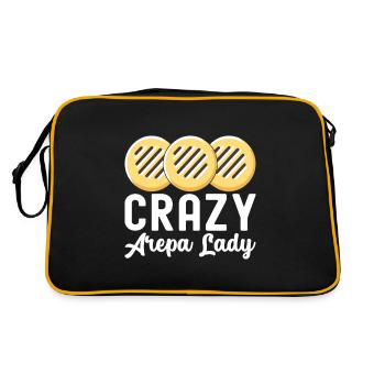 Venezolanische Arepas - Retro Tasche - Schwarz/Gold - Hinten