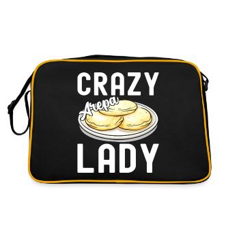 Venezolanische Arepas - Retro Tasche - Schwarz/Gold - Hinten