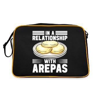 Venezolanische Arepas - Retro Tasche - Schwarz/Gold - Hinten