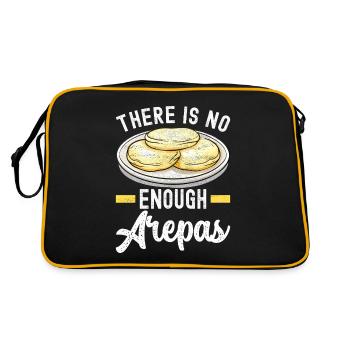 Venezolanische Arepas - Retro Tasche - Schwarz/Gold - Hinten