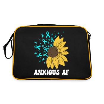 Angststörung Anxiety disorder - Retro Tasche - Schwarz/Gold - Hinten