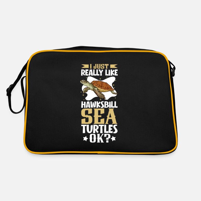 I love my hawksbill turtle Retro Bag