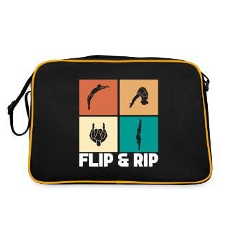Diving diving board - Retro Bag - black/gold - Back