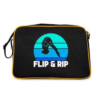 Diving diving board - Retro Bag - black/gold - Back
