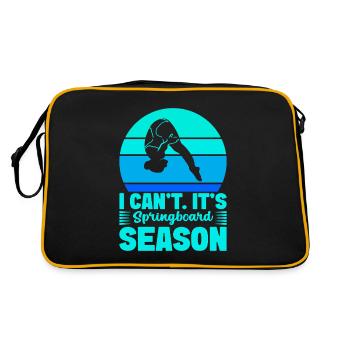Diving diving board - Retro Bag - black/gold - Back