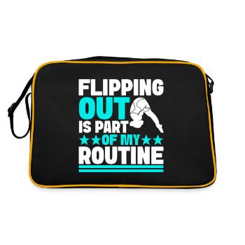 Diving diving board - Retro Bag - black/gold - Back
