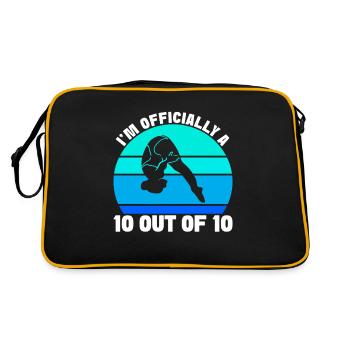 Diving diving board - Retro Bag - black/gold - Back